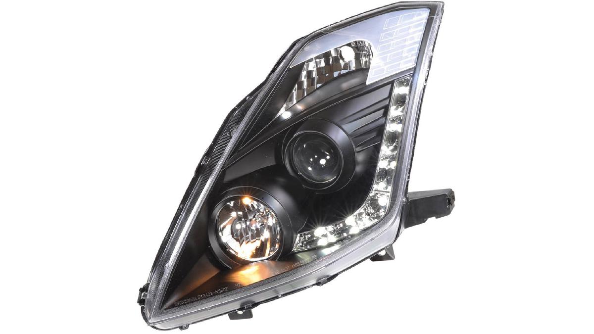 Set+de+phares+look-diurnes+sur+mesure+pour+Nissan+350Z+2003-2009+-+Noir